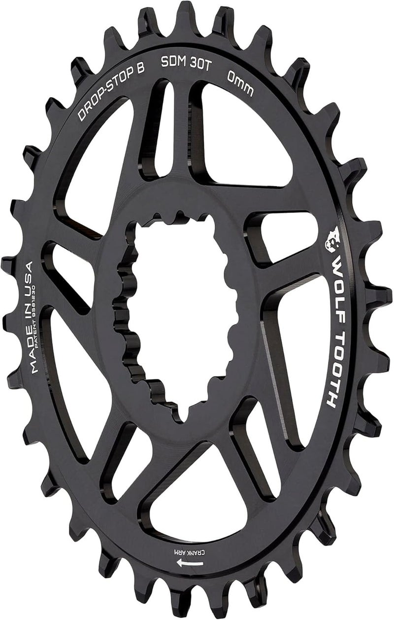 Wolf Tooth Boost Compatible SRAM Direct Mount Chainring - Drop-Stop B by Components - Image 4